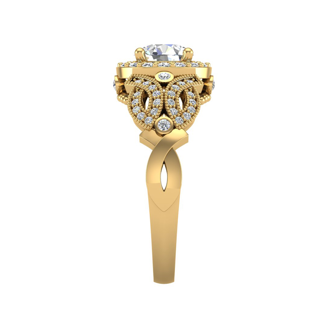 Giselle Halo Engagement Ring